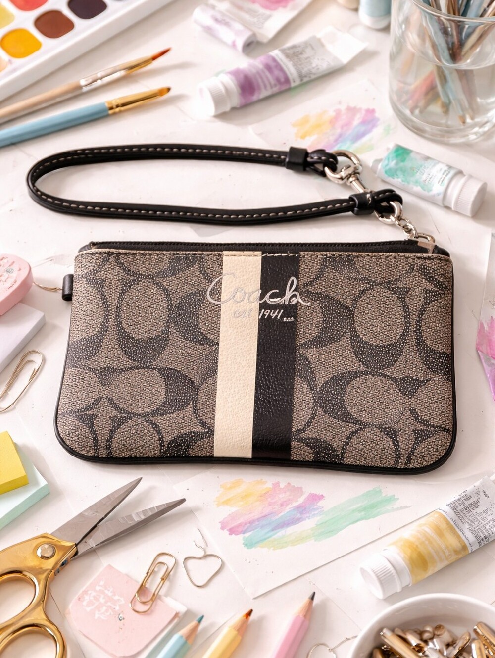 Coach Signature Stripe Wristlet - 📣 PROJECT